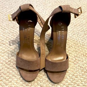 Streetwear Society Womens open toe heels size 6